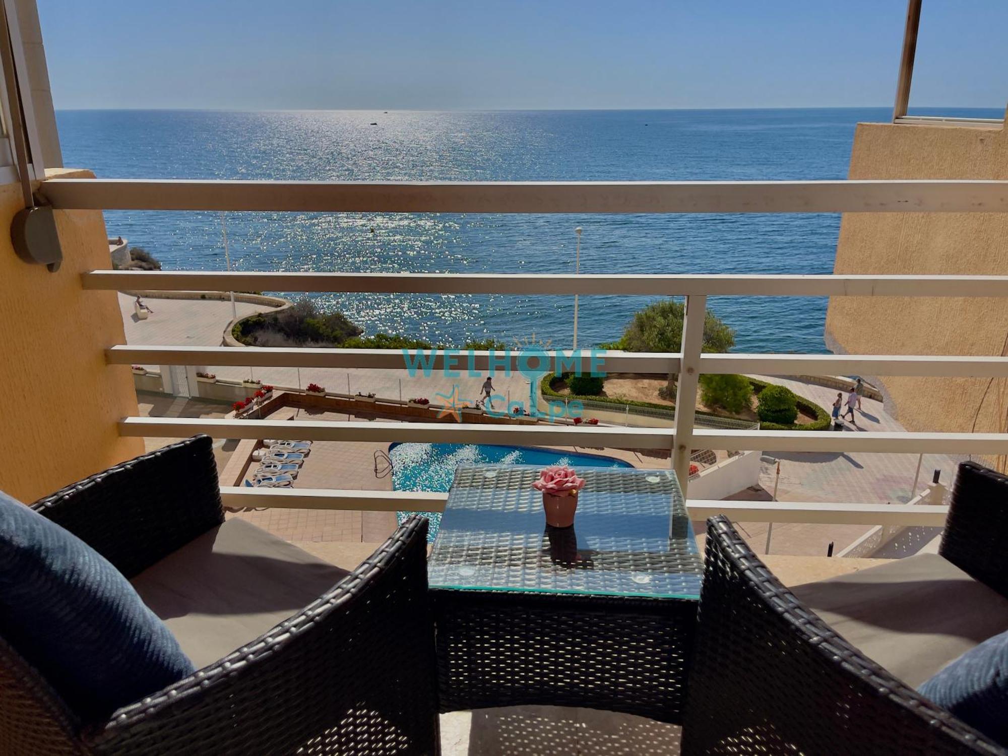 Acuarela Estudio, 1ª Linea, Vista Al Mar, Piscina Calp Dış mekan fotoğraf
